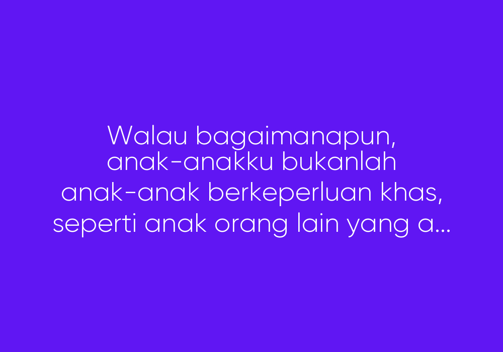 Nasib Anak Beremakkan Aku