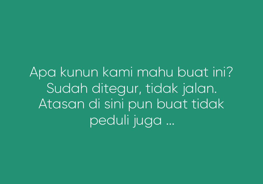 Perlukah Ku Teruskan?