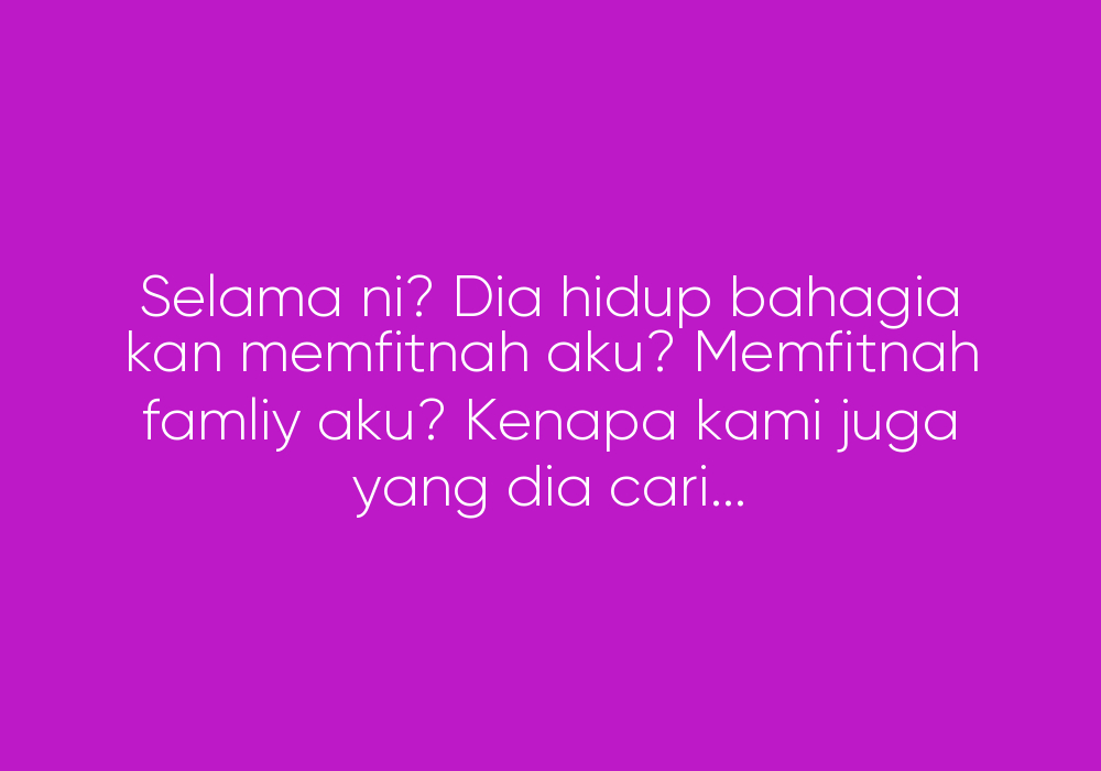 Aku Ke Yang Patut Mengalah?