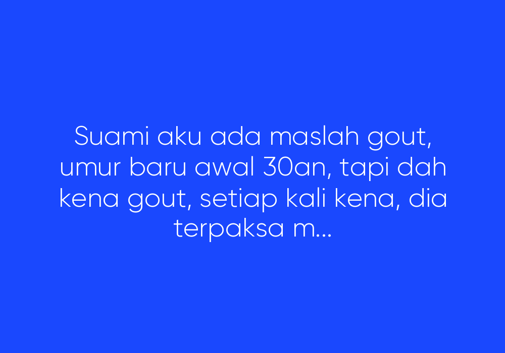 Dia Gout, Aku Resdung