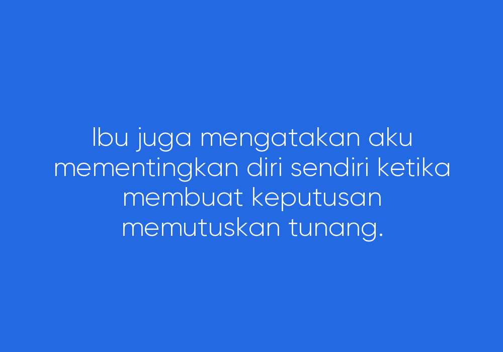 Hidup Bertuankan Ibu