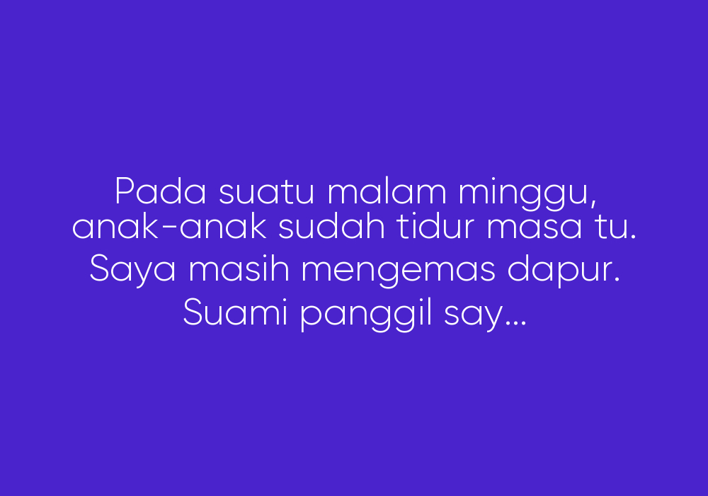 Hanya Sebab Dia