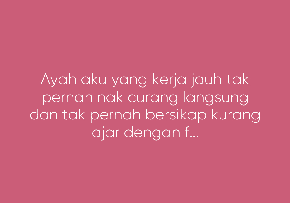 Salahkah Untuk Aku Ni Berkorban?