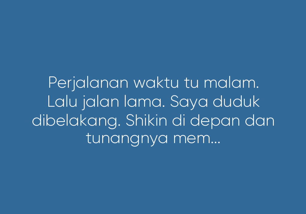 Pengalaman Pahit Dengan Kawan