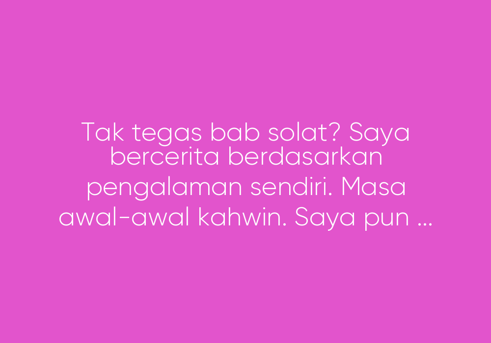 REPLY: Sekadar Luahan