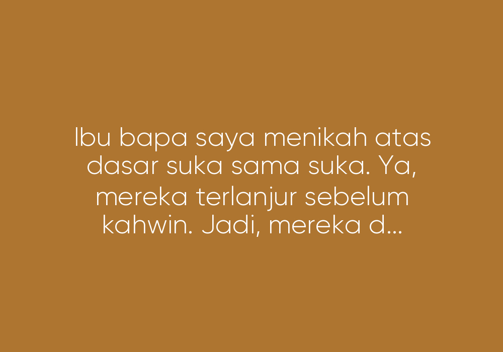 Anak Tak Sah Taraf Yang Sangat Bahagia