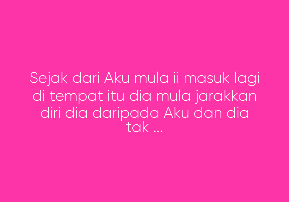 Tak Salah Kan Suka Kawan Sendiri?