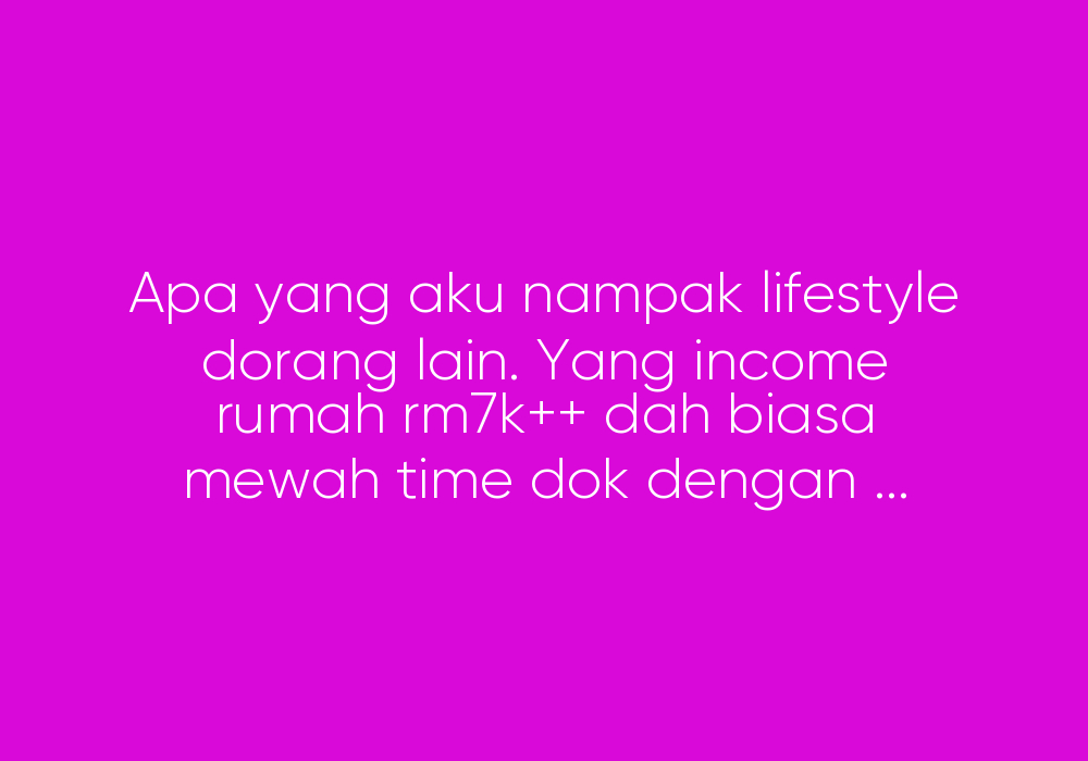 "Kau Tak Kahwin Lagi Tak Apalah"