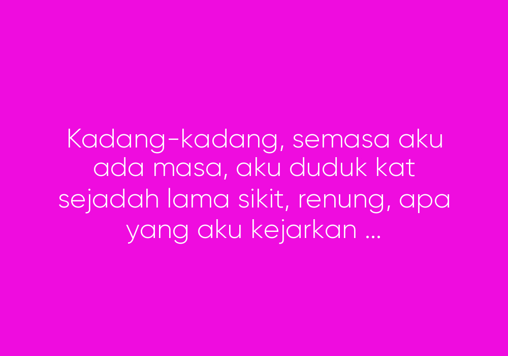 Risau Tentang Isu Kerja
