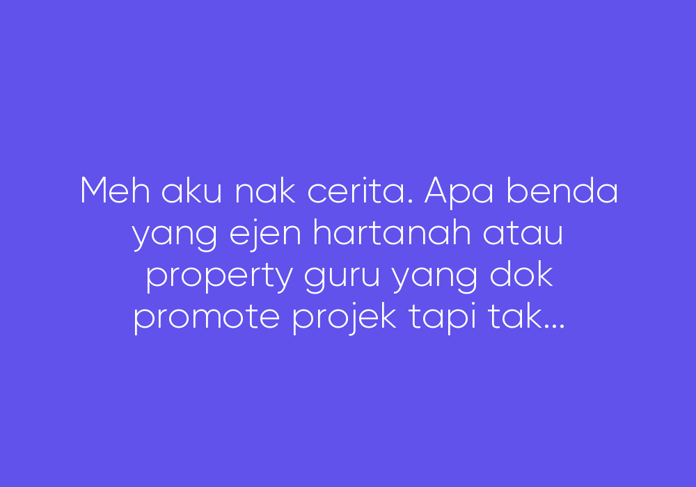 Jangan Beli Rumah Undercon