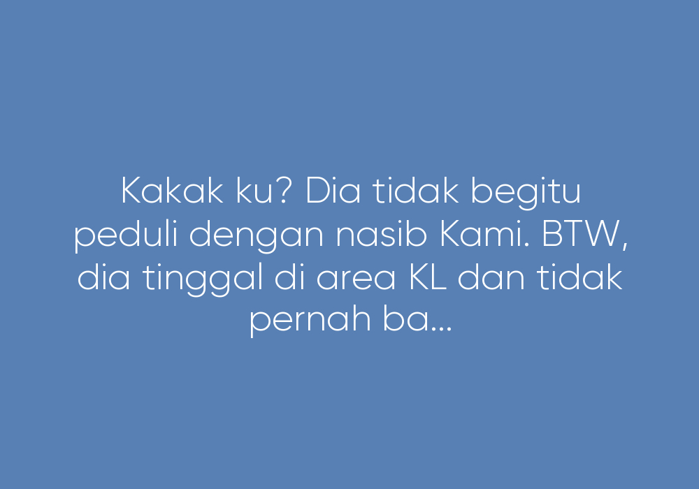 Nasib Keluarga Aku