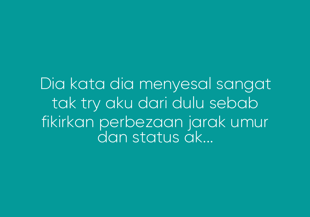 Aku Dah Kahwin, Tapi Hati Aku Tersilap Pilih