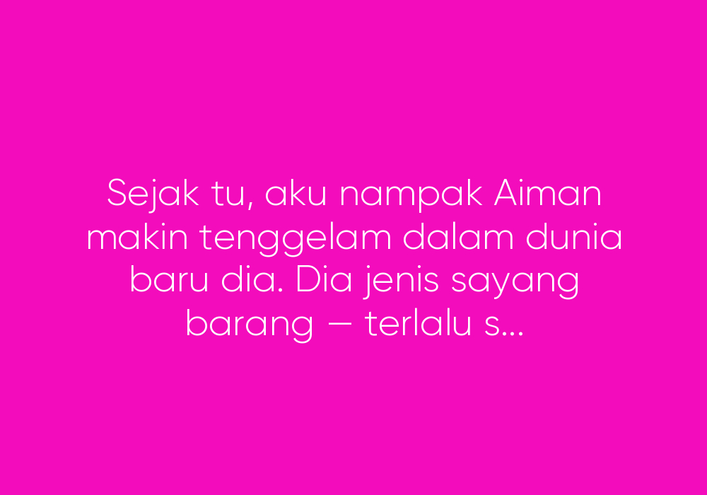 Bila Suami Mula Beli Masa Muda