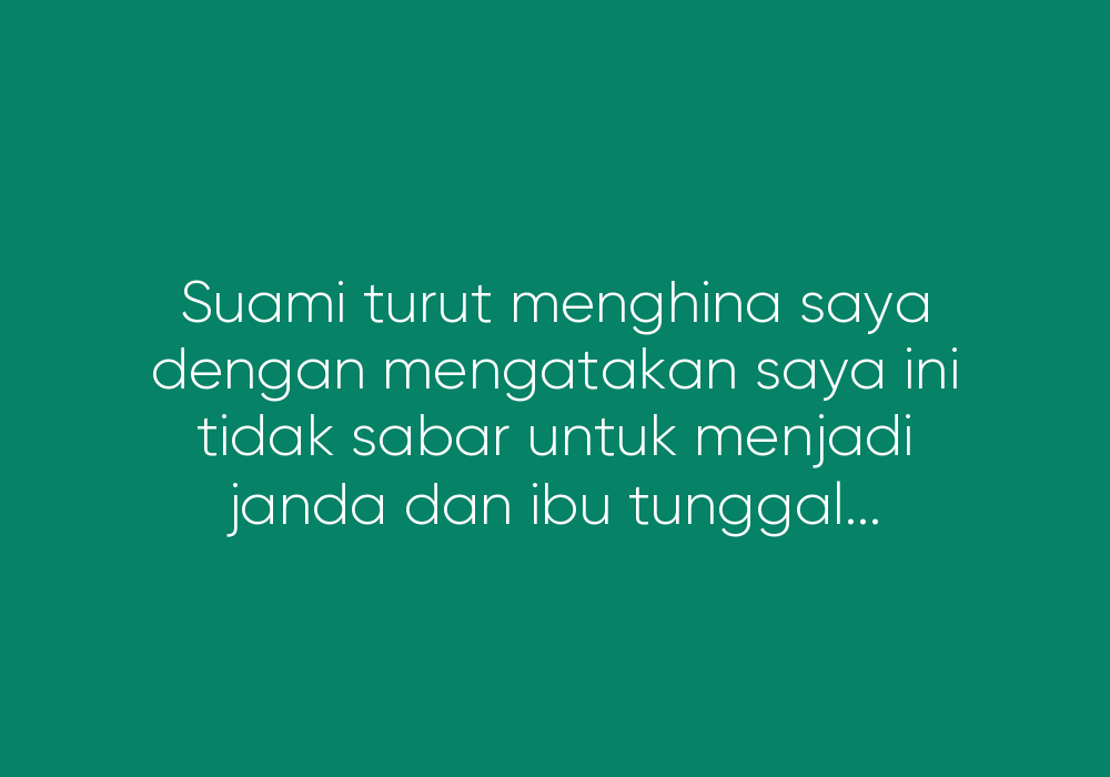 Tersalah Memilih Si Suami