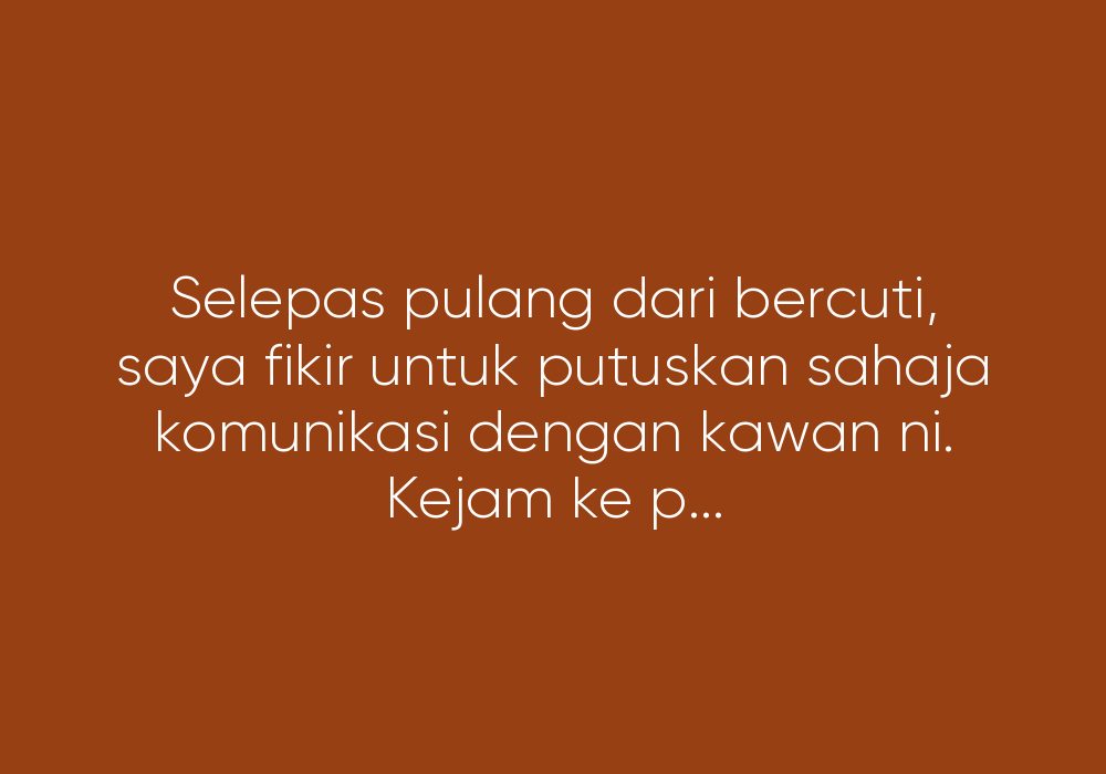 Ragam Kawan Travel Bikin Pening