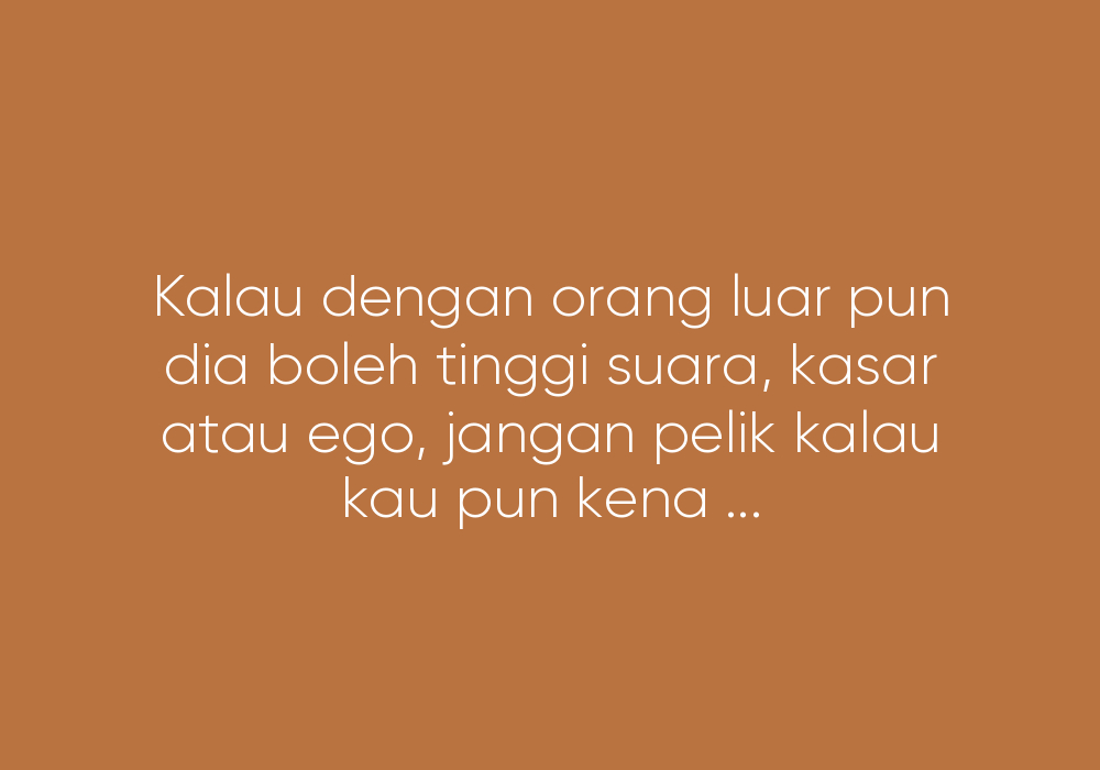 Sebelum Kau Jadikan Dia Suami